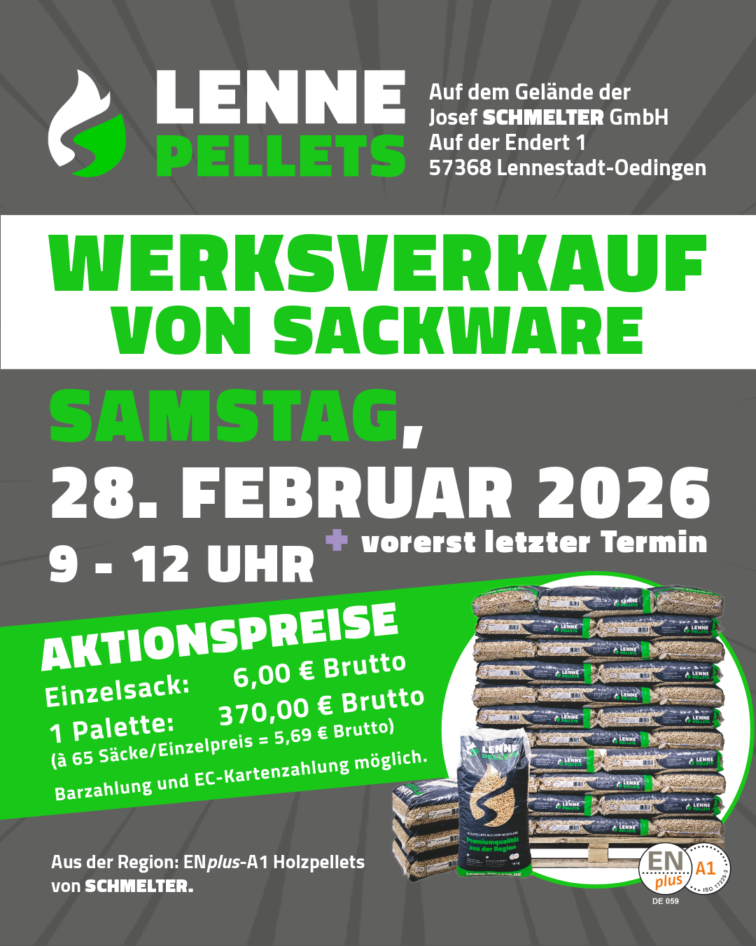 Werksverkauf 28.08.2026